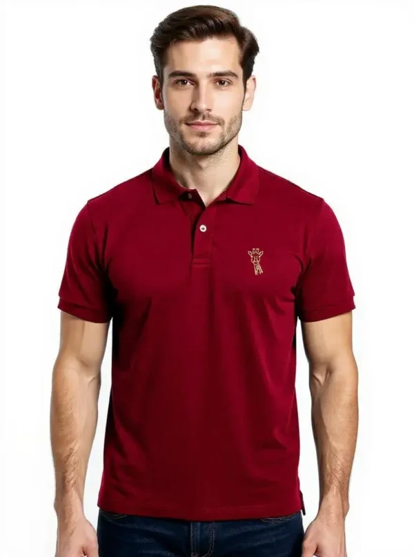 Polo de hombre burdeos - Imagen 3